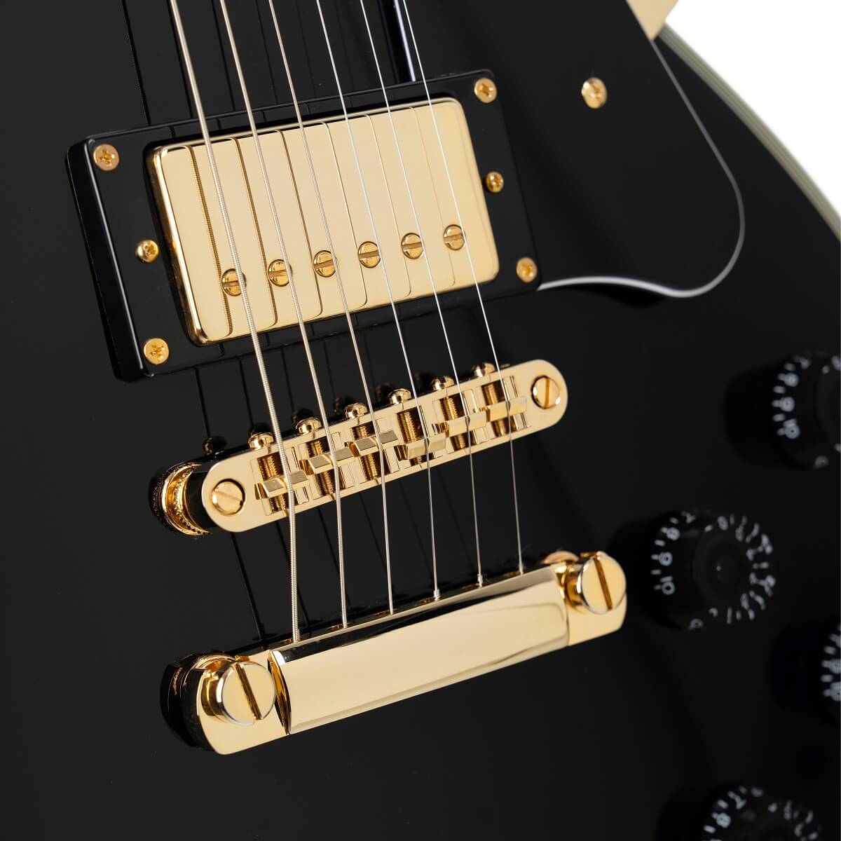 Cort Cr270 Ht Hh Mi - Black - Guitare Électrique Single Cut - Variation 3
