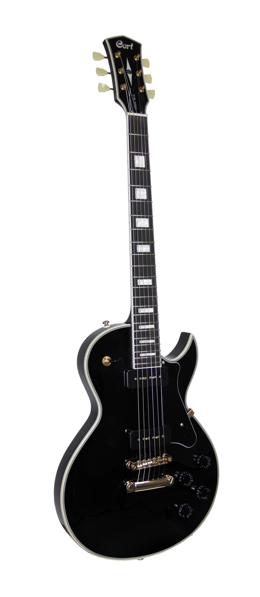 Cort Cr270 Ht P-90 Mi - Black - Guitare Électrique Single Cut - Variation 3