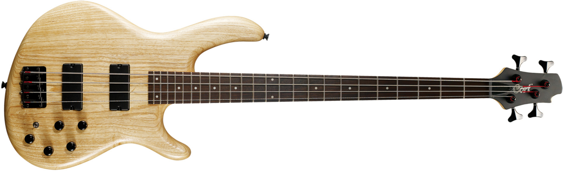 Cort Action Dlx As Opn Ash Rw - Natural Open Pore - Basse Électrique Solid Body - Main picture