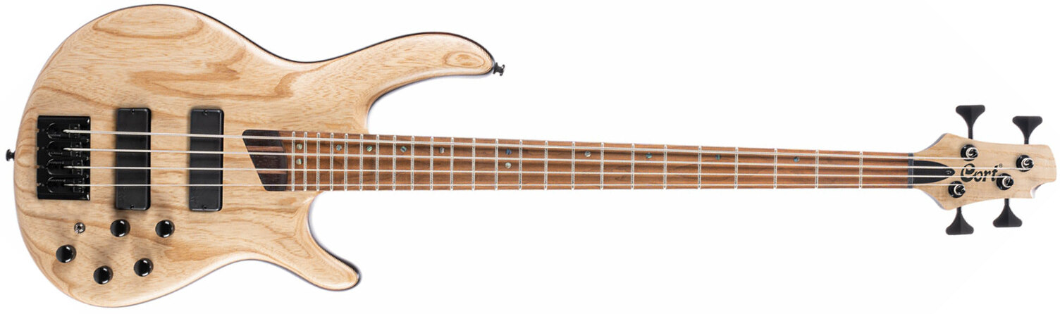 Cort B4 Element Artisan Active Bartolini Mn - Open Pore Natural - Basse Électrique Solid Body - Main picture