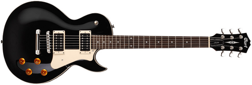 Cort Cr100 Bk Classic Rock Hh Ht - Black - Guitare Électrique Single Cut - Main picture