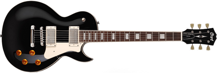 Cort Cr200 Bk Classic Rock Hh Ht - Black - Guitare Électrique Single Cut - Main picture