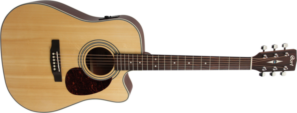 Cort Earth 70ce - Natural Open Pore - Guitare Electro Acoustique - Main picture