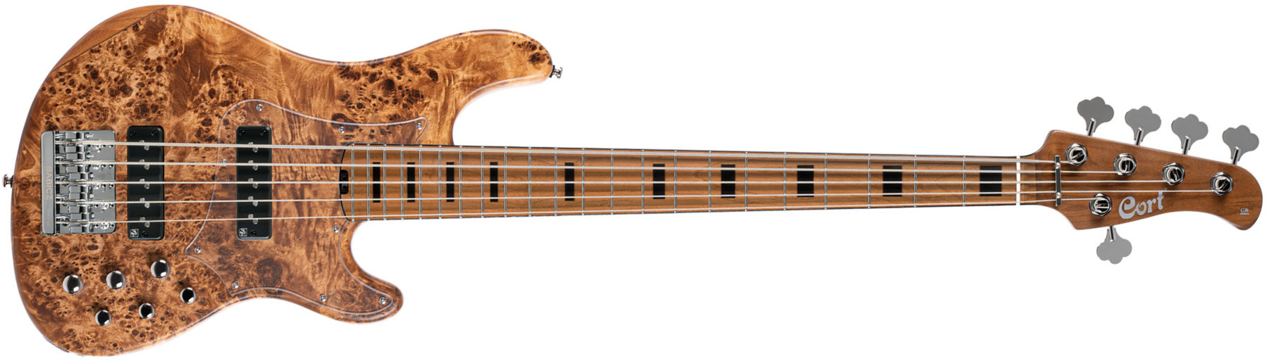 Cort Gb-modern 5c Active Mn - Open Pore Vintage Natural - Basse Électrique Solid Body - Main picture