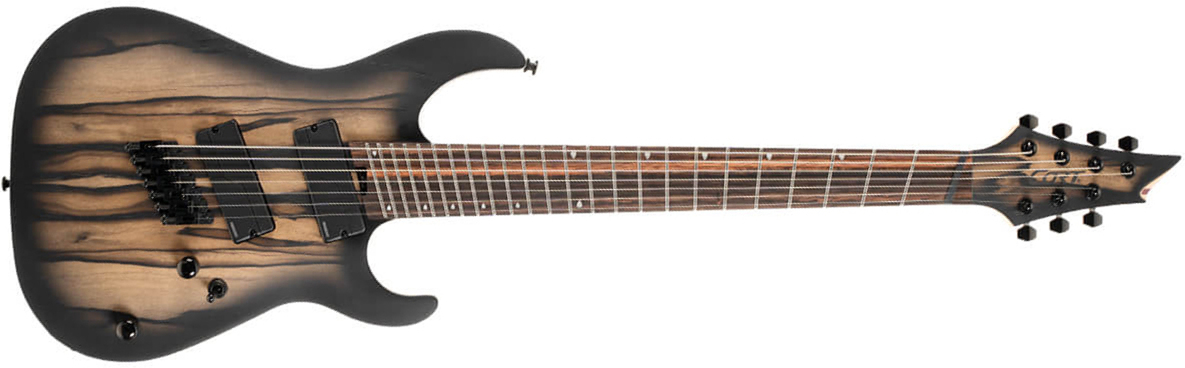 Cort Kx507ms Multiscale 7c 2h Fishman Fluence Ht Eb - Natural Black Burst - Guitare Électrique Multi-scale - Main picture
