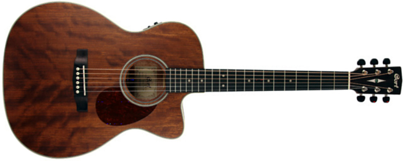 Cort Luce L100-ocmh Ns Om Orchestra Model Cw Tout Acajou Ova - Natural Satin - Guitare Electro Acoustique - Main picture