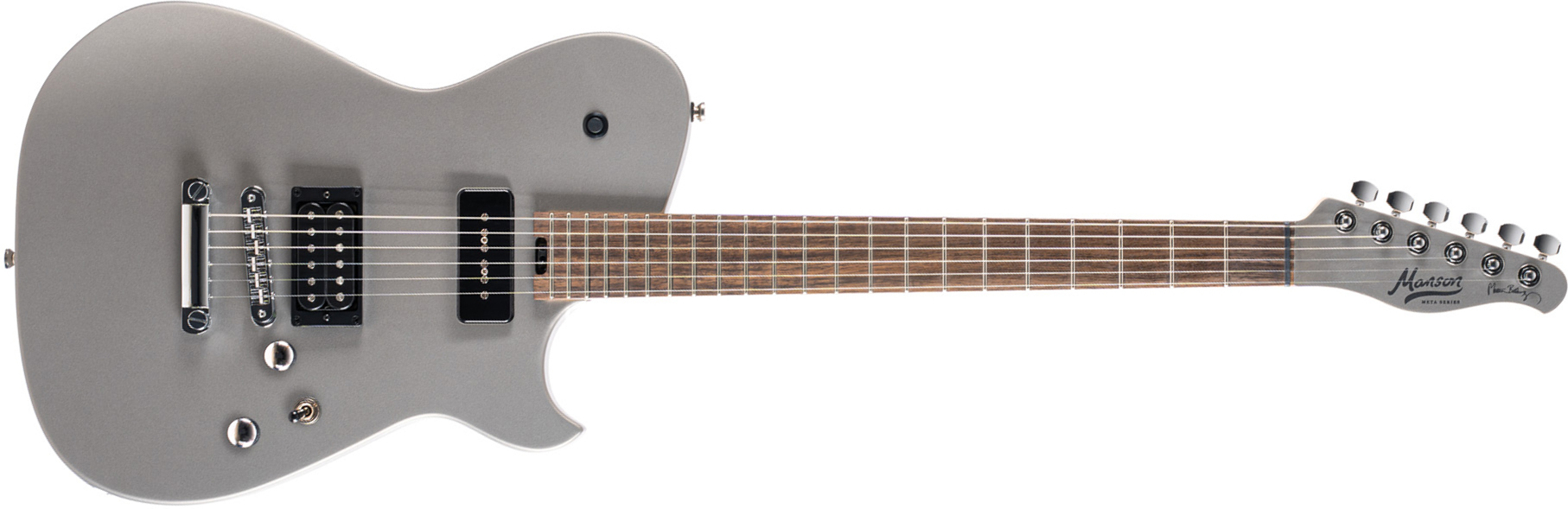 Cort Matthew Bellamy Mbm2 Meta Signature Hs P90 Ht Lau - Grey Sparkle - Guitare Électrique Forme Tel - Main picture