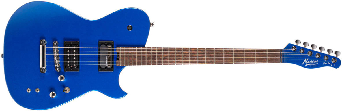 Cort Matthew Bellamy Mbm2 Sustainiac Meta Signature 2h Ht Lau - Meta Blue - Guitare Électrique Forme Tel - Main picture