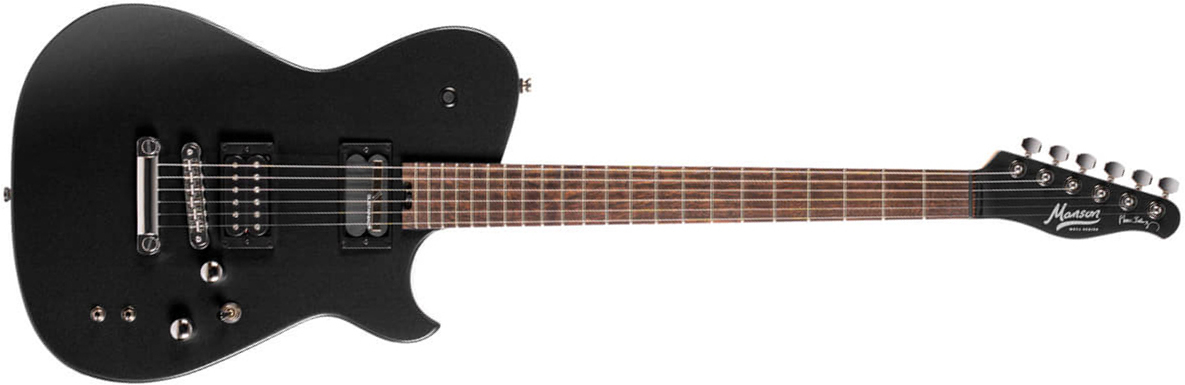 Cort Matthew Bellamy Mbm2 Sustainiac Meta Signature 2h Ht Lau - Satin Black - Guitare Électrique Forme Tel - Main picture