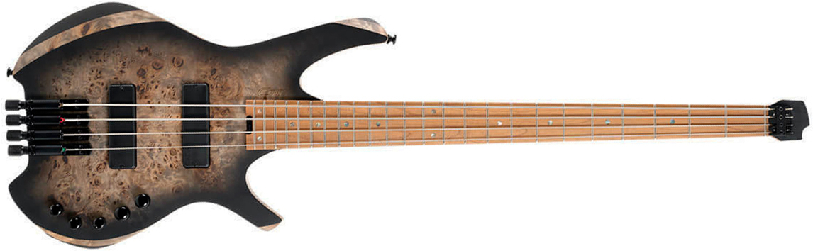 Cort Space 4c Artisan Active Bartolini Mn - Star Dust Black - Basse Électrique Solid Body - Main picture