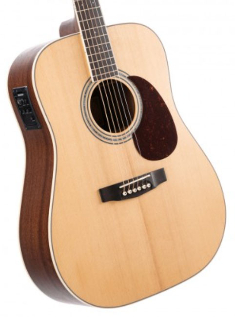 Cort Earth 100f Dreadnought Epicea Acajou Ova - Natural Satin - Guitare Electro Acoustique - Variation 1