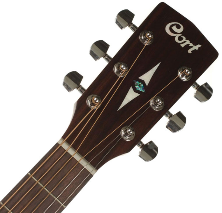 Cort Earth 70 Mh Dreadnought Tout Acajou Ova - Natural Open Pore - Guitare Acoustique - Variation 2