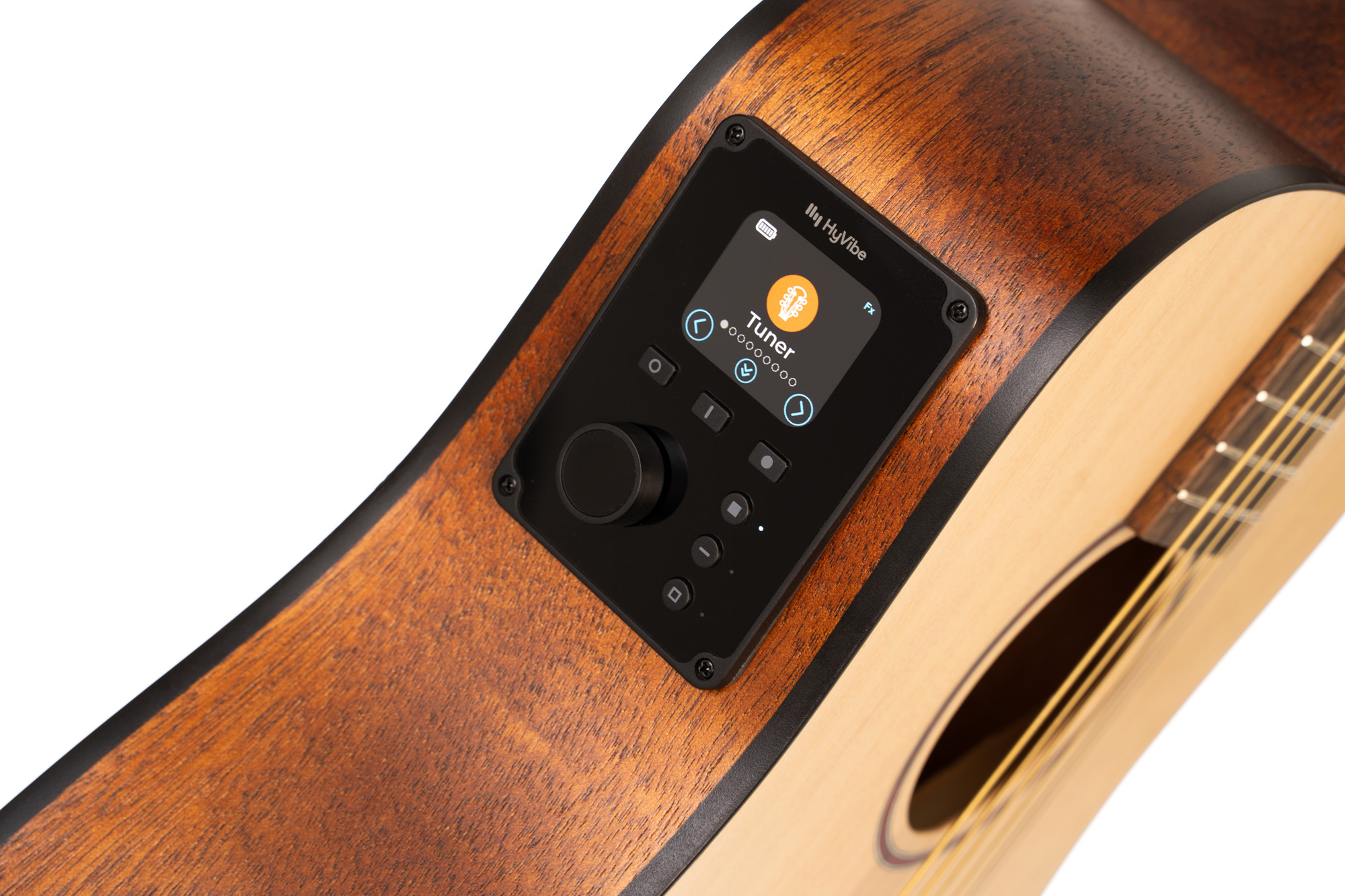 Cort Earth Go Hyvibe Epicea Acajou Lau - Natural - Guitare Folk - Variation 1