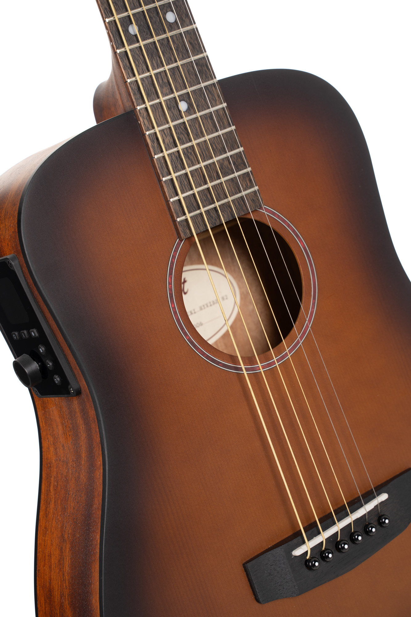 Cort Earth Go Hyvibe Epicea Acajou Lau - Brown Burst - Guitare Folk - Variation 4