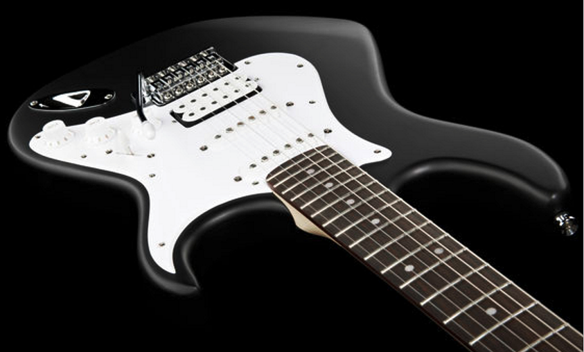 Cort G110 Bk Hss Trem - Black - Guitare Électrique Forme Str - Variation 2