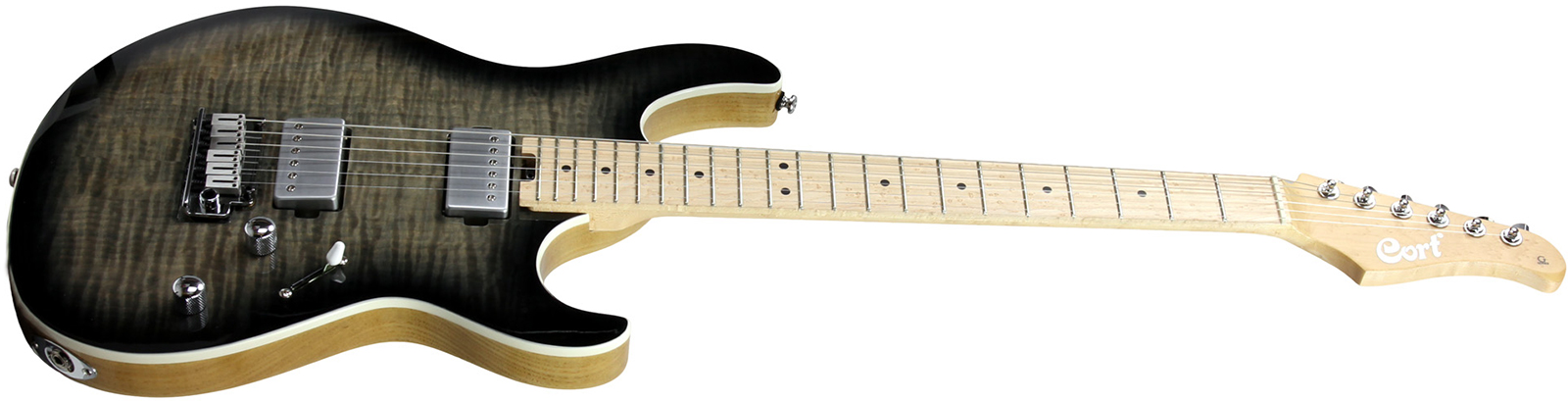 Cort G290 Fat Tbb Hh Trem Mn - Trans Black Burst - Guitare Électrique Forme Str - Variation 1