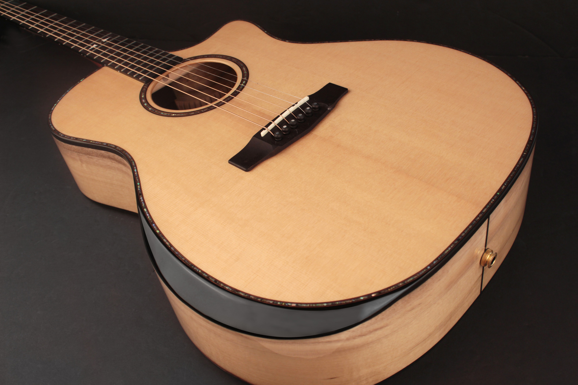 Cort Ga-my Bevel Grand Auditorium Cw Epicea Myrtlewood Ova - Natural - Guitare Folk - Variation 1