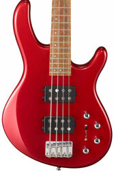 Basse électrique solid body Cort Action HH4 - Blood red metallic