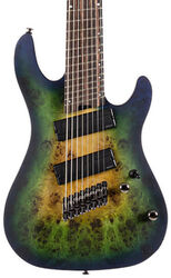 Guitare électrique multi-scale Cort KX508 Multi Scale II 8-String - Mariana blue burst