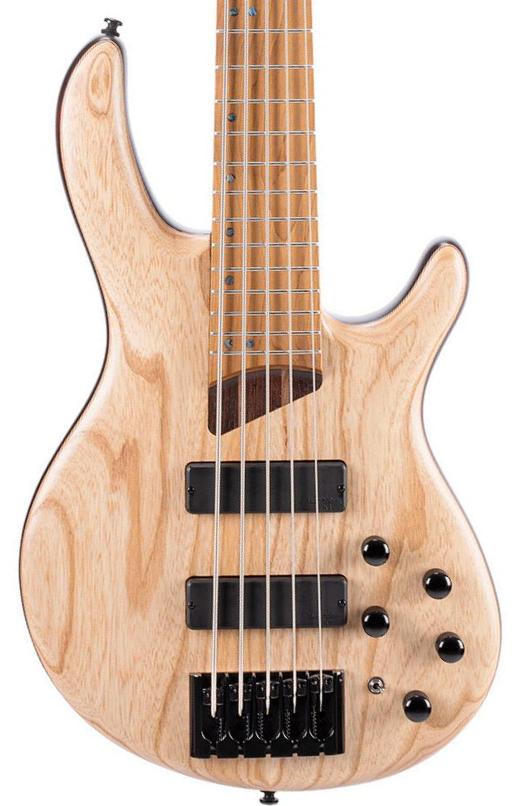 Basse électrique solid body Cort Artisan B5 Element - Open pore natural