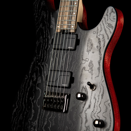 Cort Kx500 Hh Fishman Fluence Ht Eb - Etched Black - Guitare Électrique Forme Str - Variation 1