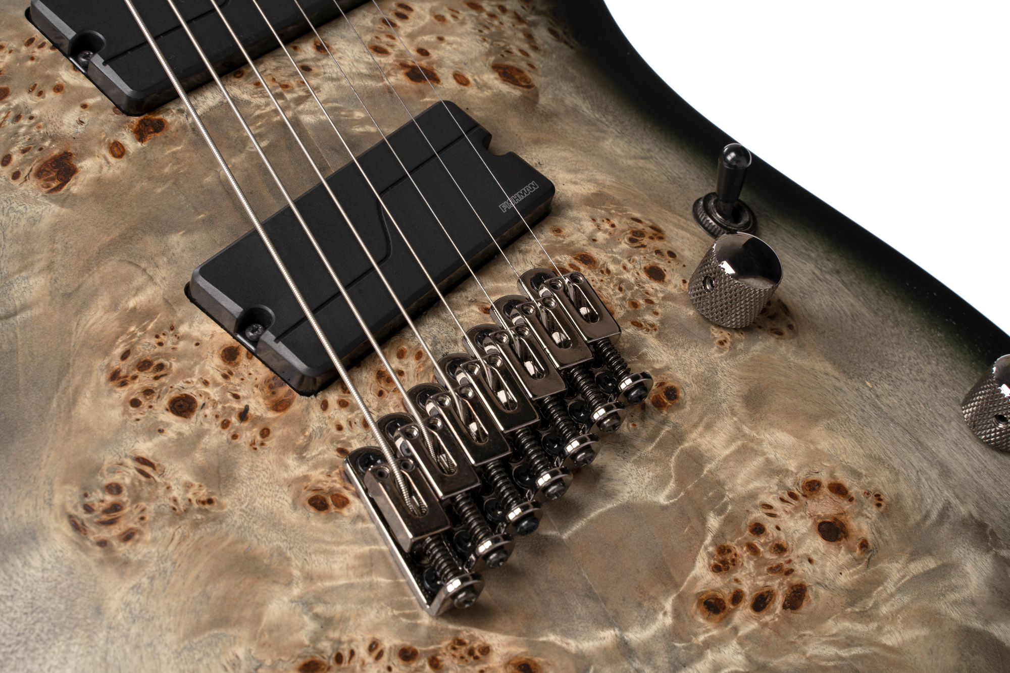 Cort Kx507 Multiscale 7c 2h Fishman Fluence Ht Eb - Star Dust Black - Guitare Électrique Multi-scale - Variation 2