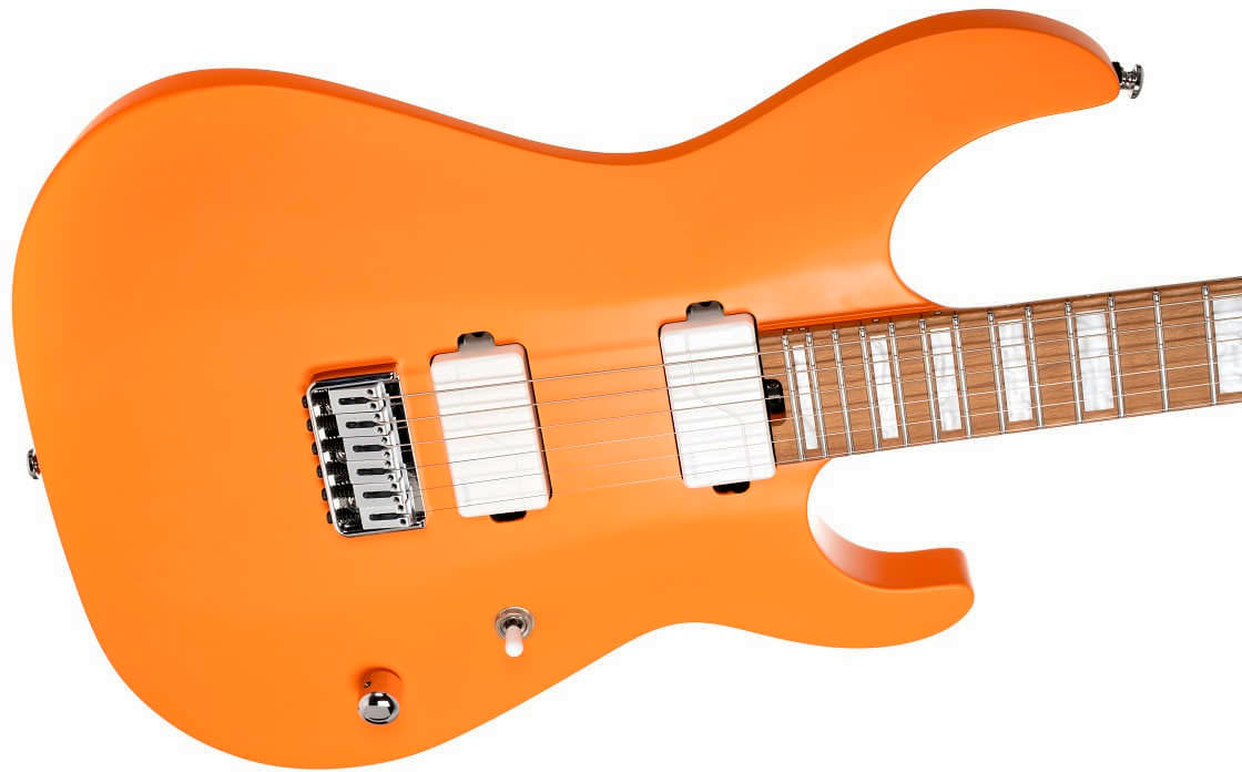Cort Kx600 Infinite 2h Fishman Fluence Ht Mn - Orange Crush Satin - Guitare Électrique Forme Str - Variation 2