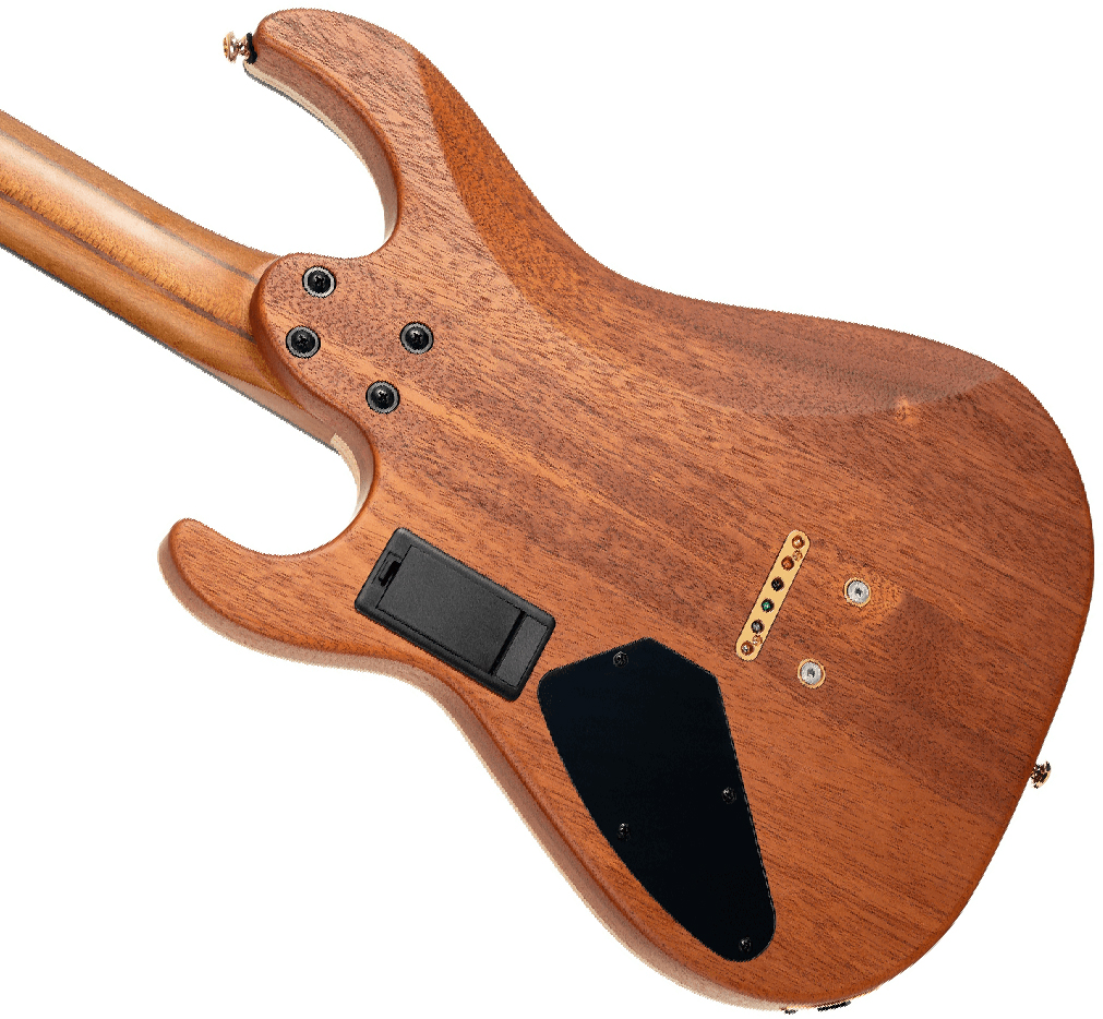 Cort Kx700tt True Temperament 2h Fishman Fluence Modern Ht Eb - Open Pore Black (gold Hardware) - Guitare Électrique Multi-scale - Variation 3