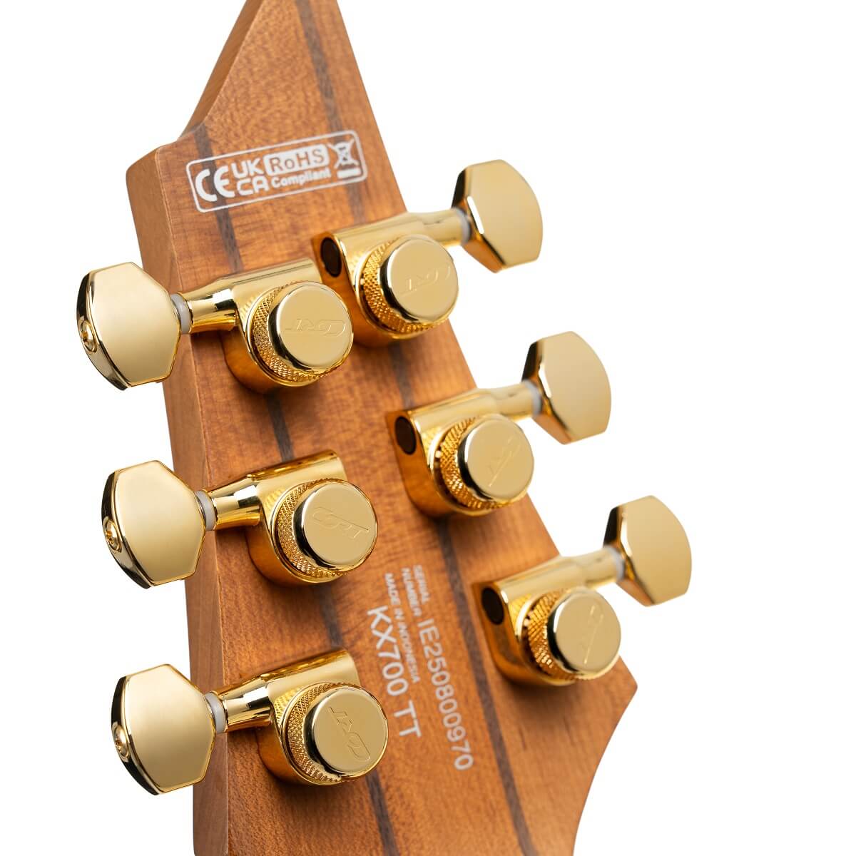 Cort Kx700tt True Temperament 2h Fishman Fluence Modern Ht Eb - Open Pore Black (gold Hardware) - Guitare Électrique Multi-scale - Variation 7