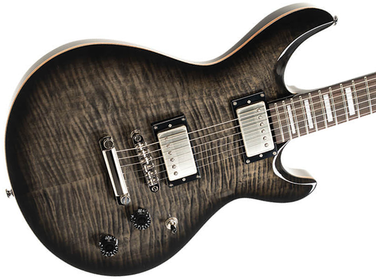 Cort M600 2h Ht Rw - Trans Black Burst - Guitare Électrique Double Cut - Variation 2