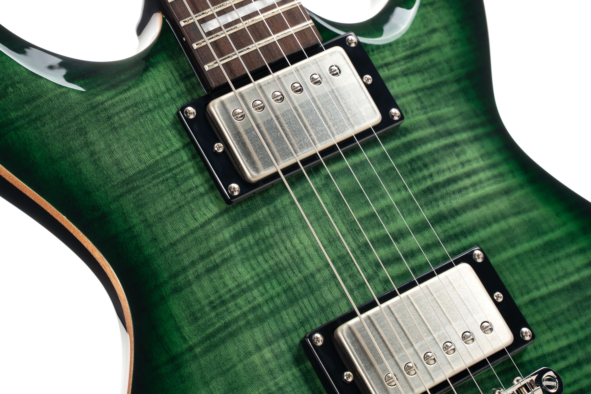 Cort M600tgb  Hh Ht Rw - Trans Green Burst - Guitare Électrique Double Cut - Variation 2