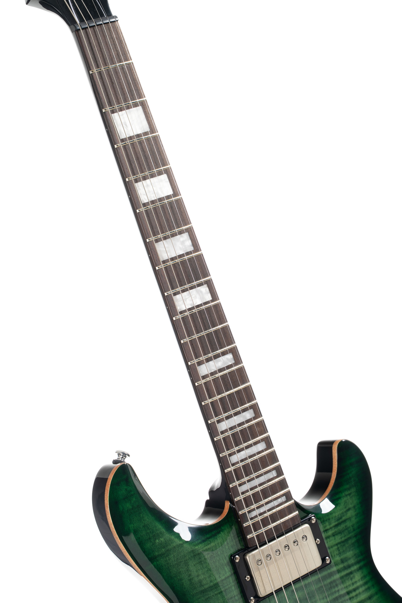 Cort M600tgb  Hh Ht Rw - Trans Green Burst - Guitare Électrique Double Cut - Variation 1