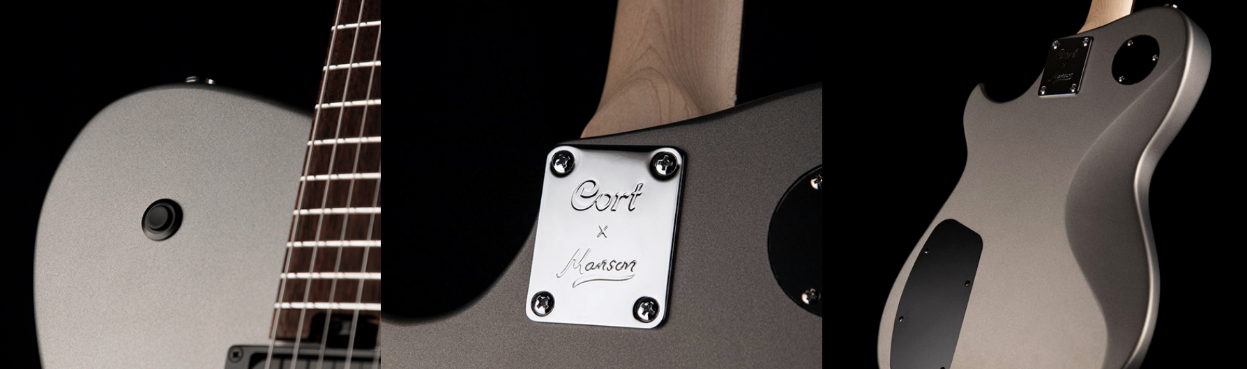 Cort Matthew Bellamy Mbm-1 Signature Hh Ht Lau - Silver Sparkle - Guitare Électrique RÉtro Rock - Variation 2