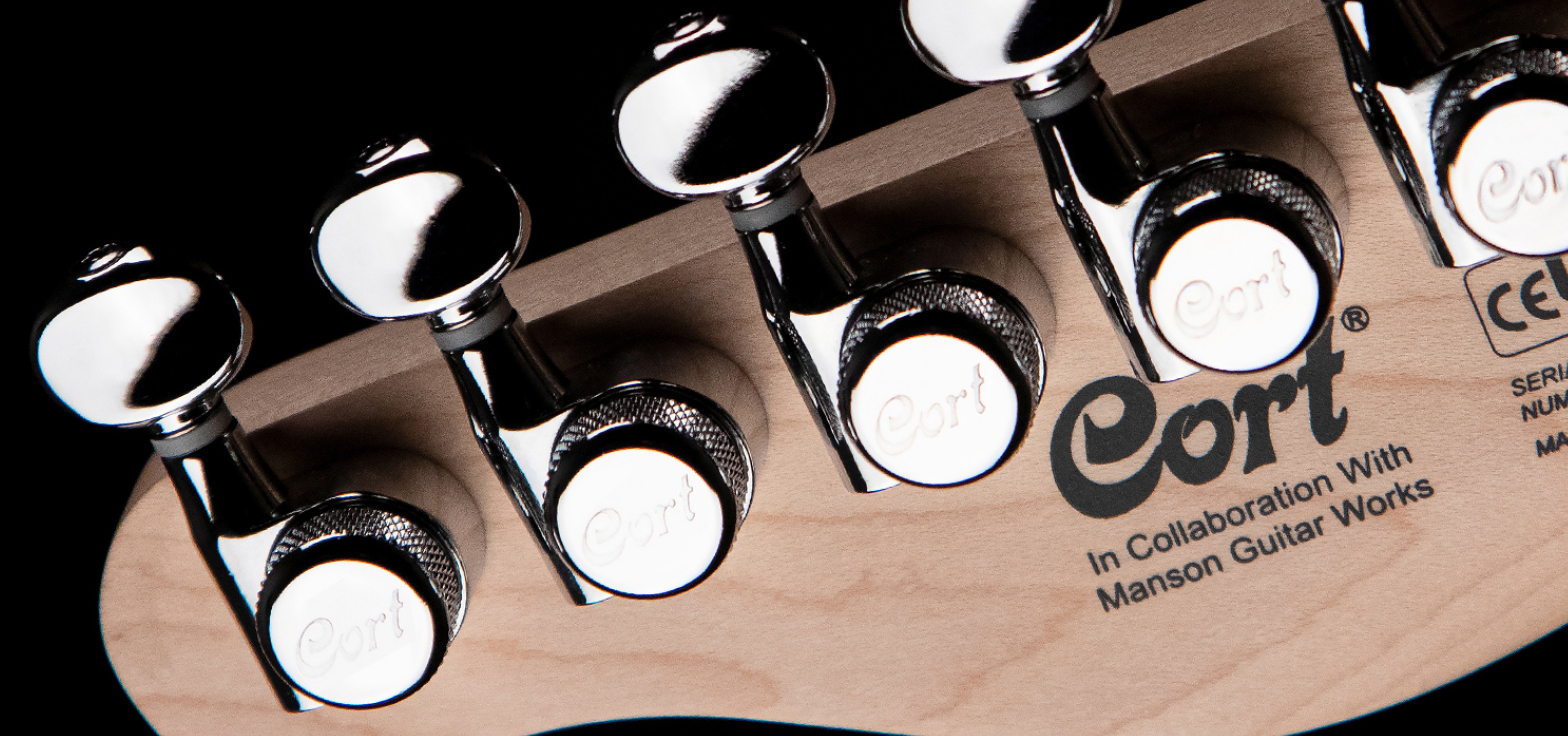 Cort Matthew Bellamy Mbm-1 Signature Hh Ht Lau - Silver Sparkle - Guitare Électrique RÉtro Rock - Variation 3
