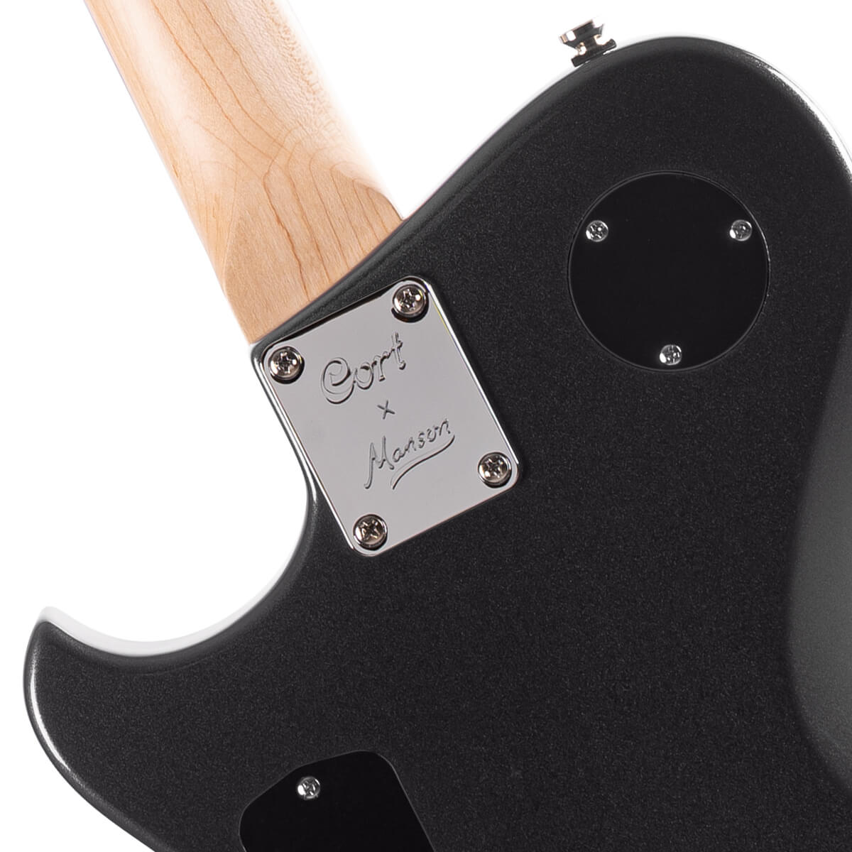 Cort Matthew Bellamy Mbm2 Sustainiac Meta Signature 2h Ht Lau - Satin Black - Guitare Électrique Forme Tel - Variation 2