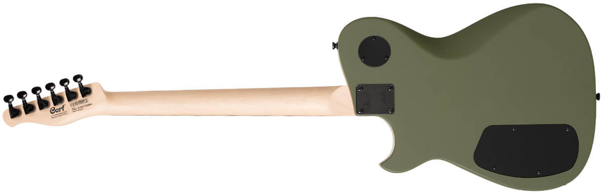 Cort Matthew Bellamy Mbm2h Meta Signature 2h Ht Lau - Satin Olive Green - Guitare Électrique Forme Tel - Variation 1