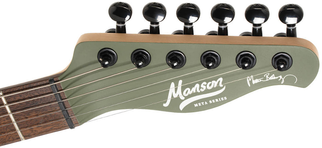 Cort Matthew Bellamy Mbm2h Meta Signature 2h Ht Lau - Satin Olive Green - Guitare Électrique Forme Tel - Variation 4