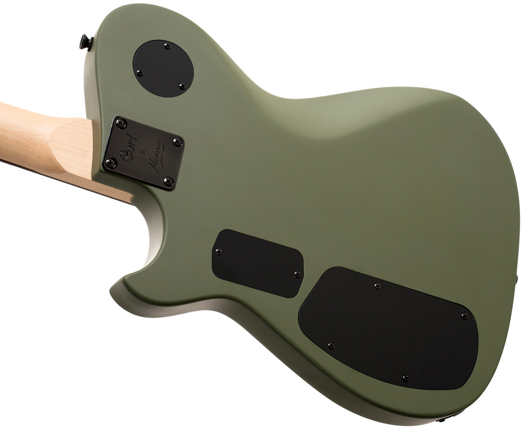 Cort Matthew Bellamy Mbm2h Sustainiac Meta Signature 2h Ht Lau - Satin Olive Green - Guitare Électrique Forme Tel - Variation 3