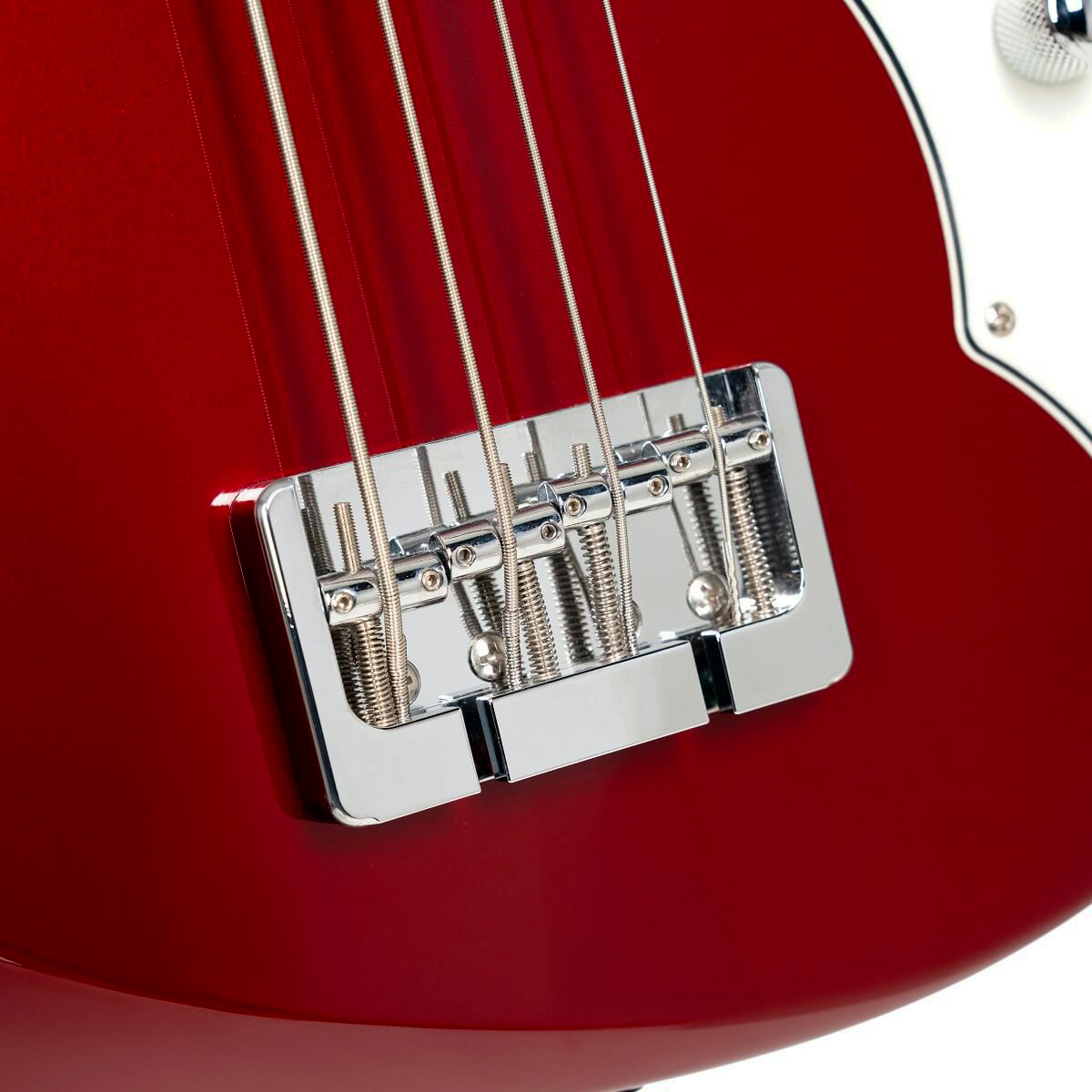 Cort Retro 304 Shsc Rw - Candy Apple Red - Basse Électrique Voyage - Variation 3