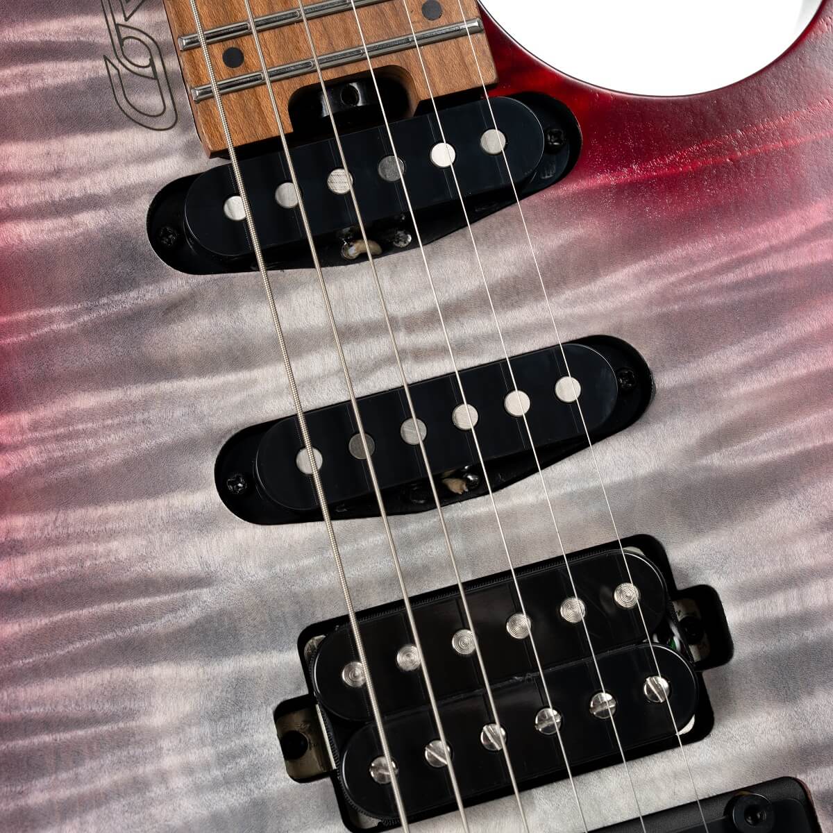 Cort Space G6tr 2h Fr Mn - Gloss Lava - Guitare Électrique Voyage - Variation 3