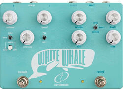 Pédale reverb / delay / echo Crazy tube circuit White Whale Reverb / Tremolo v2