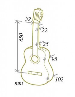 Cuenca 30 4/4 Cedre Acajou Rw - Natural - Guitare Classique Format 4/4 - Variation 2