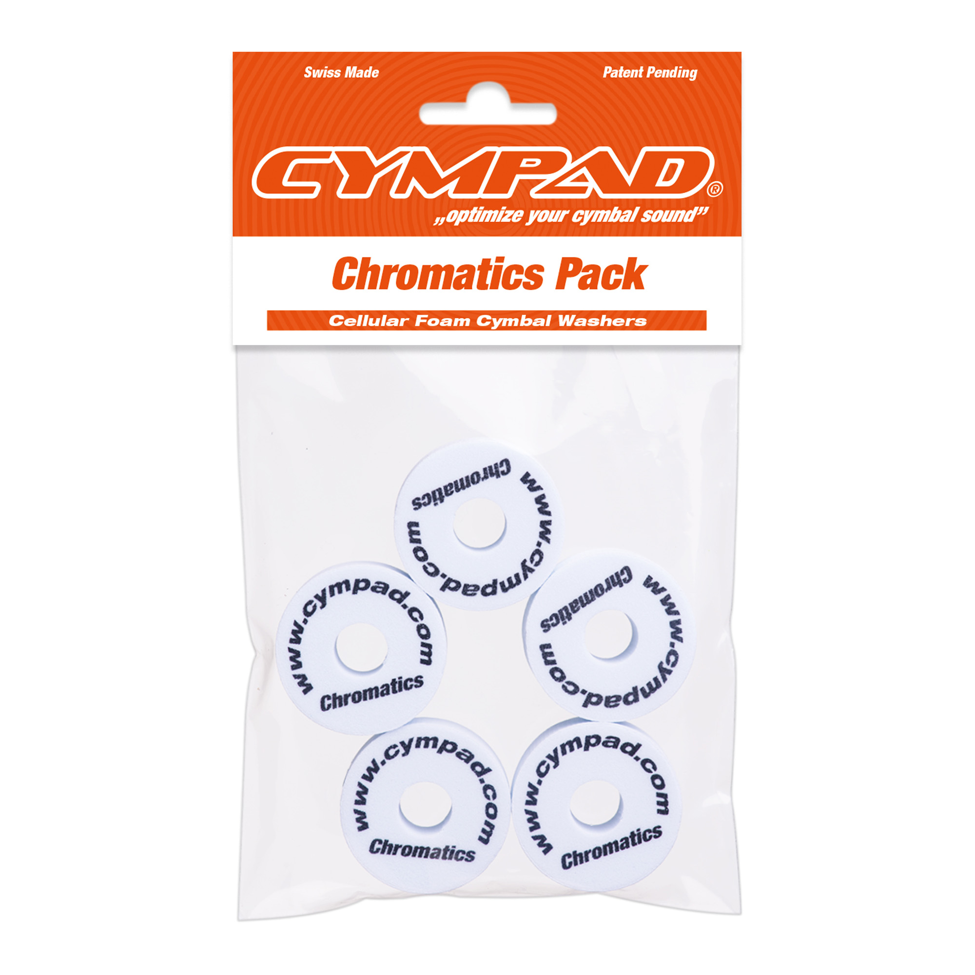 Cympad Set 5 Pads Cympad Chromatics Blanc - Rondelle Batterie - Variation 3
