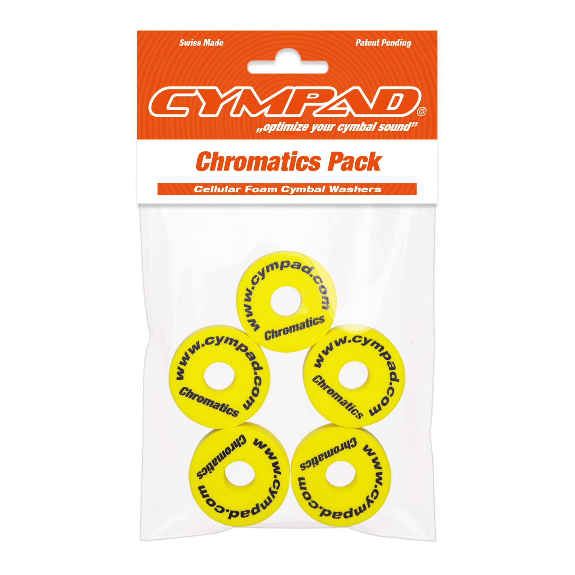 Cympad Set 5 Pads Cympad Chromatics Jaune - Rondelle Batterie - Variation 3