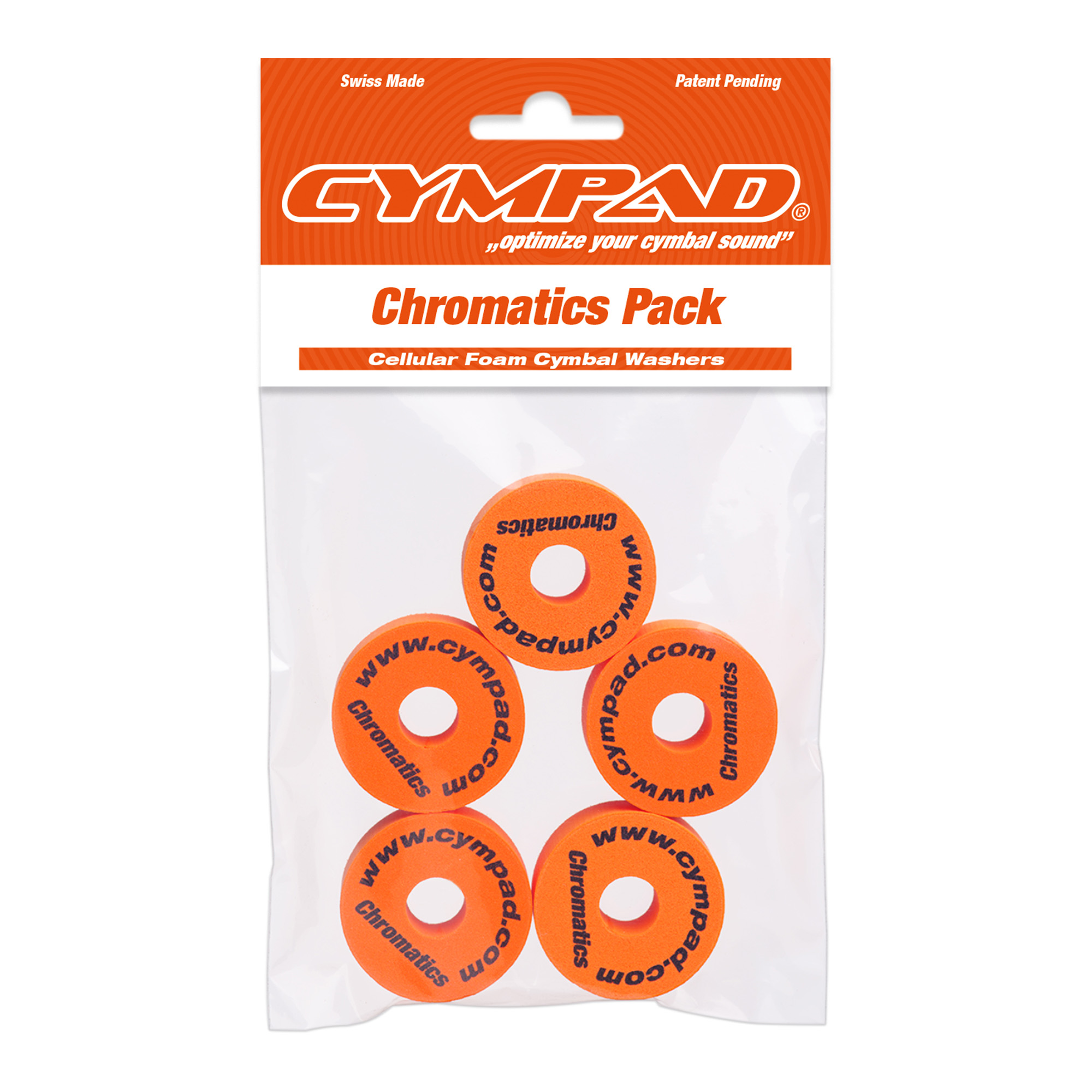 Cympad Set 5 Pads Cympad Chromatics Orange - Rondelle Batterie - Variation 3