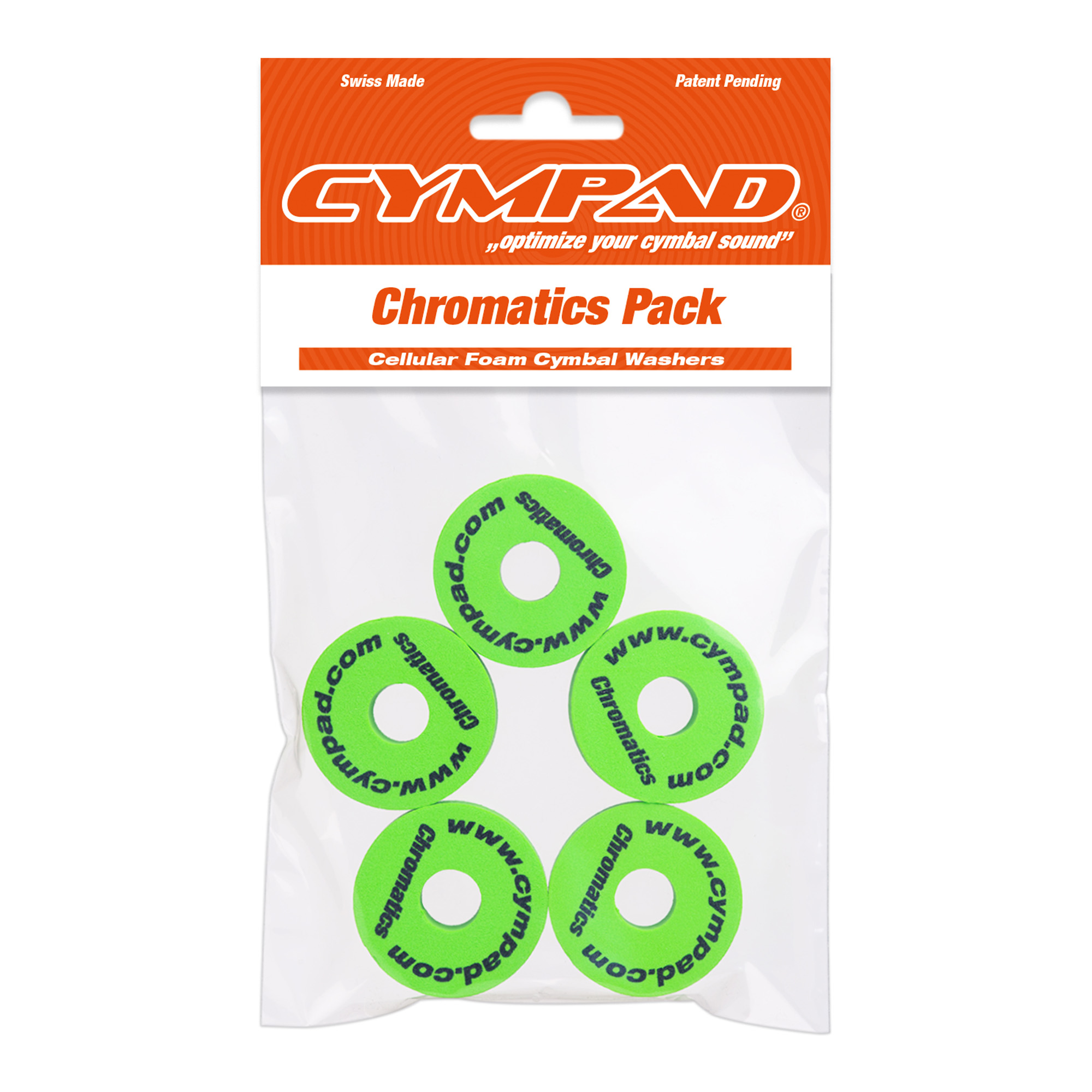 Cympad Set 5 Pads Cympad Chromatics Vert - Rondelle Batterie - Variation 3