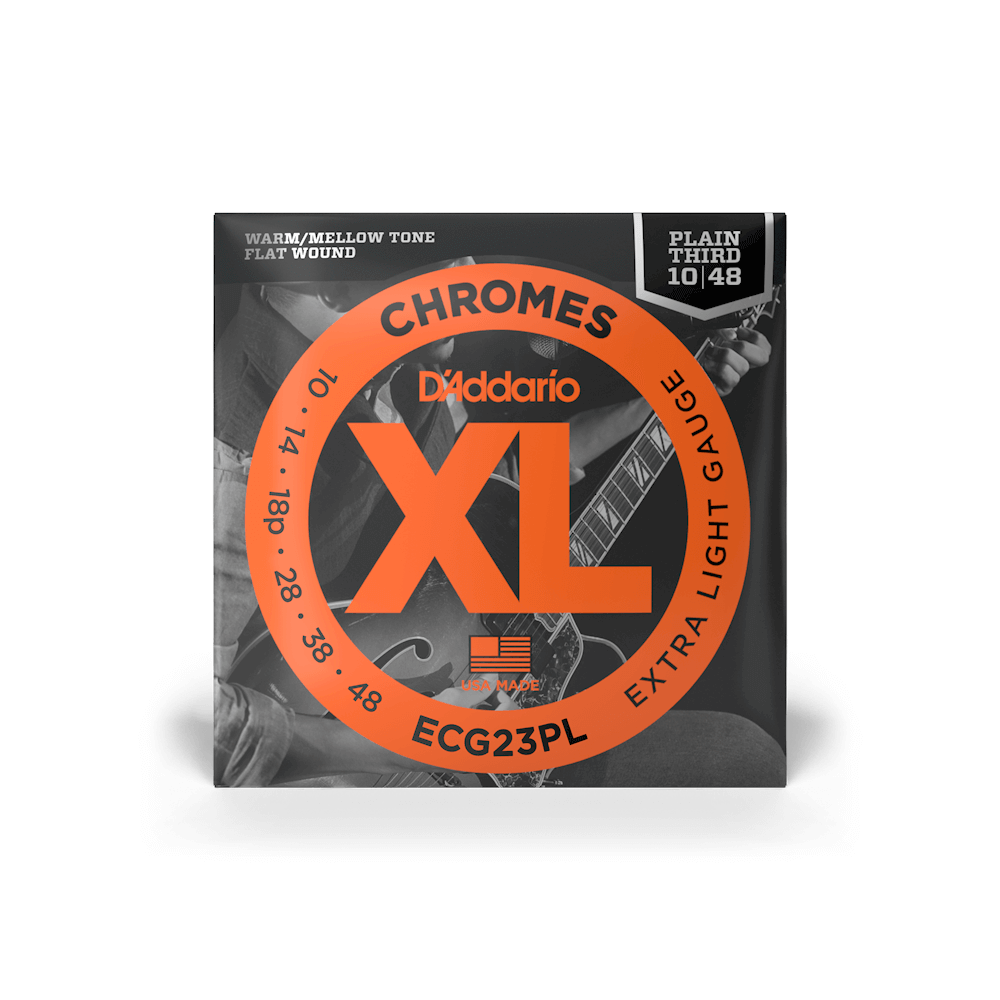D'addario Jeu De 6 Cordes 10-48 Extra Light, Plain Third, Xl Chromes Electric Guitar Strings - Cordes Guitare Électrique - Variation 5