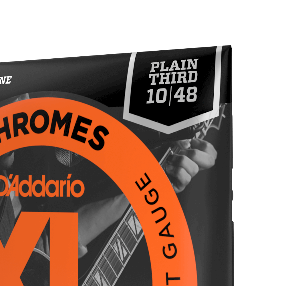 D'addario Jeu De 6 Cordes 10-48 Extra Light, Plain Third, Xl Chromes Electric Guitar Strings - Cordes Guitare Électrique - Variation 7
