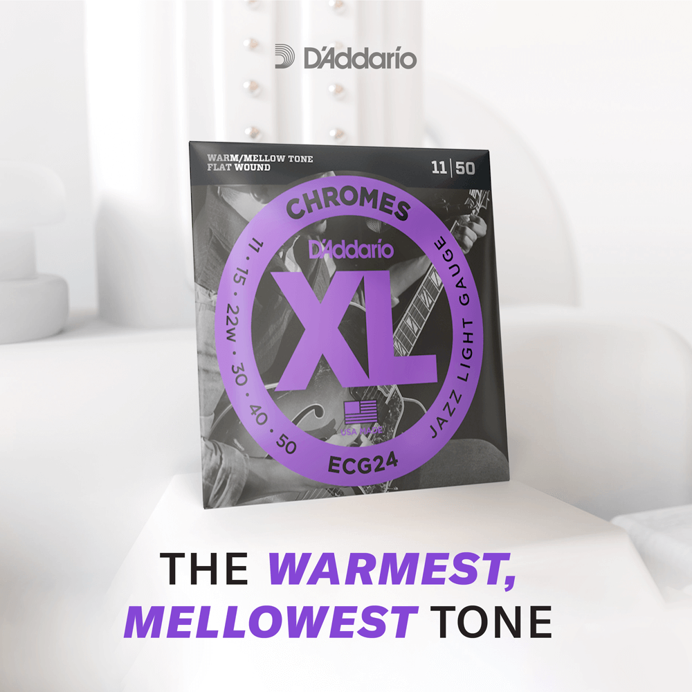 D'addario Jeu De 6 Cordes 11-50 Jazz Light, Plain Third, Xl Chromes Electric Guitar Strings - Cordes Guitare Électrique - Variation 1