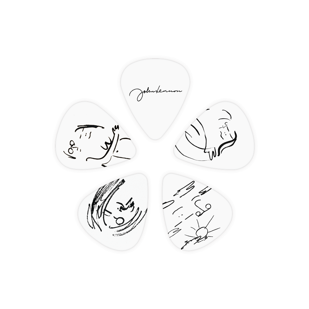 D'addario 1cwh4-04jl John Lennon Art Series Picks - John & Yoko - MÉdiator & Onglet - Variation 1
